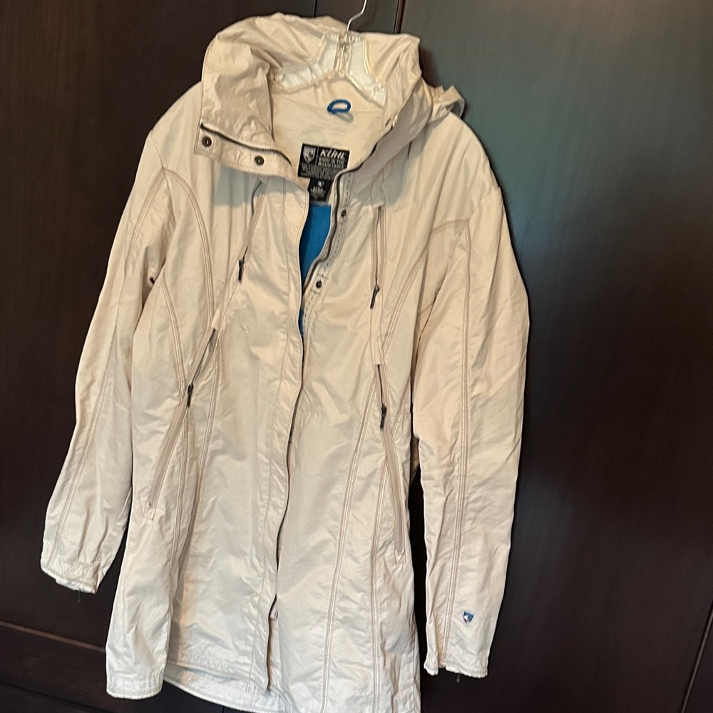 Kuhl Lena Trench Coat with zip-away hood XL